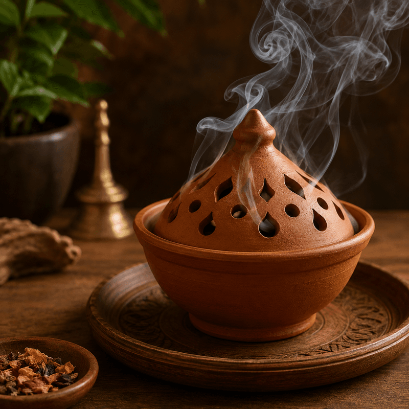 Terracotta Clay Incense Burner